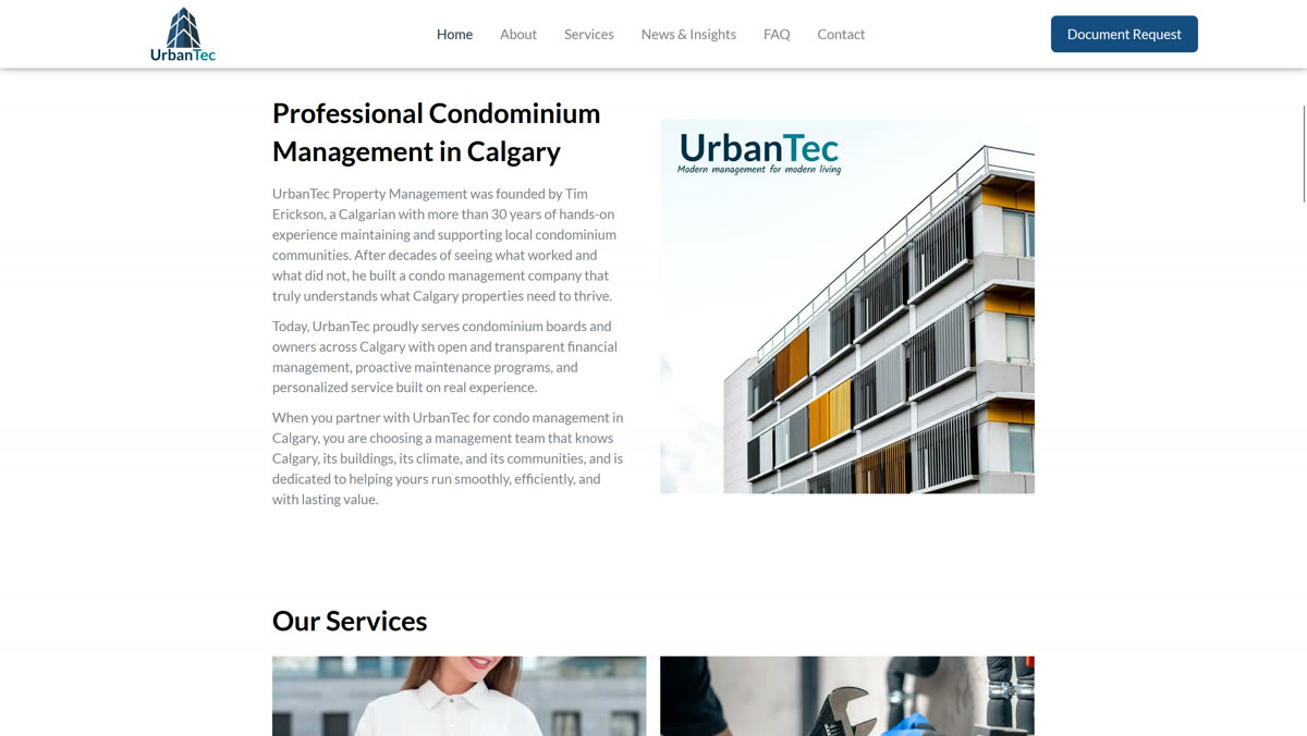 UrbanTec website